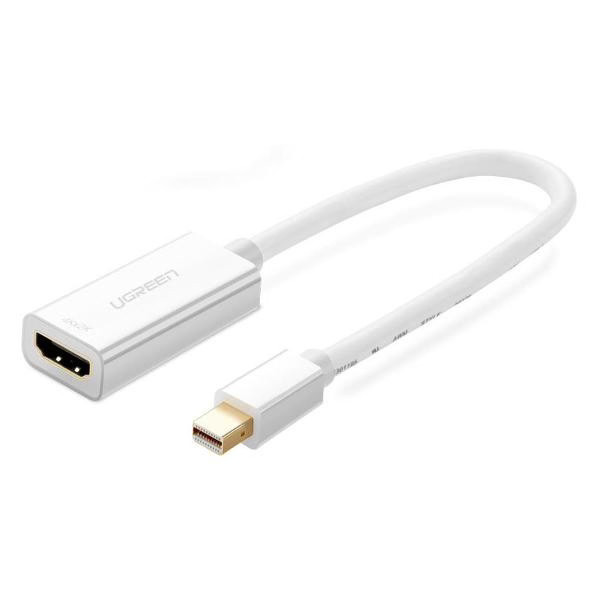 Кабель Ugreen MD112 (40361) Mini DP to HDMI Female Converter 4K белый