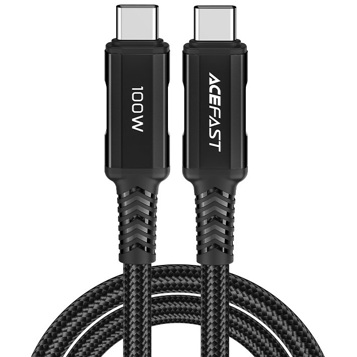 Кабель Acefast C4-03 USB-C to USB-C 100W (2 метра) чёрный (AF-C4-03-BK)