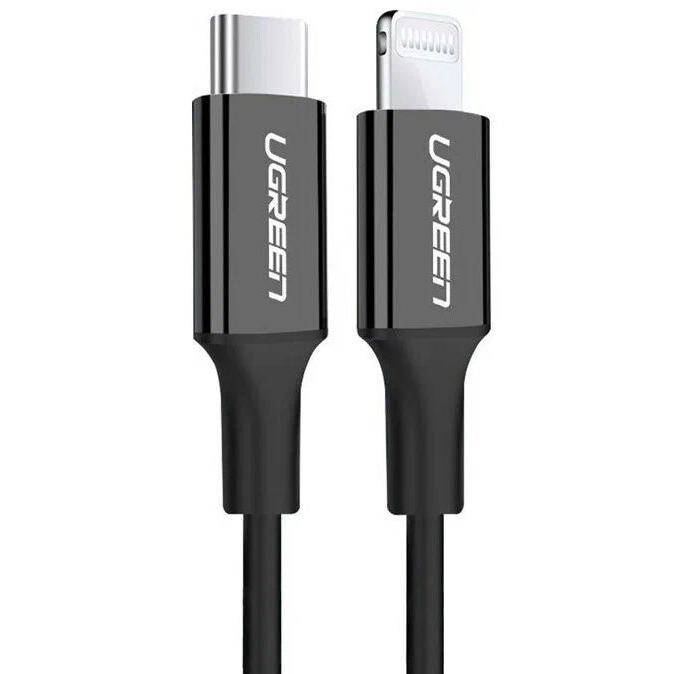 Кабель Ugreen US171 USB-C to Lightning Cable (1 метр) чёрный (60751)