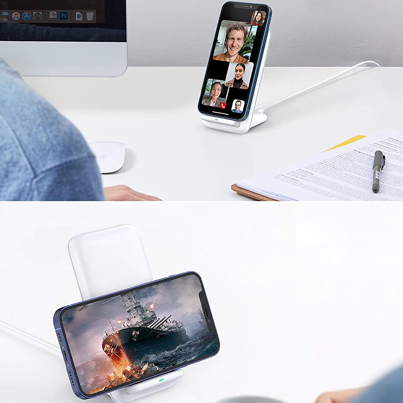 Беспроводное зарядное устройство Ugreen CD221 (80576) 15W Wireless Charger Stand белое