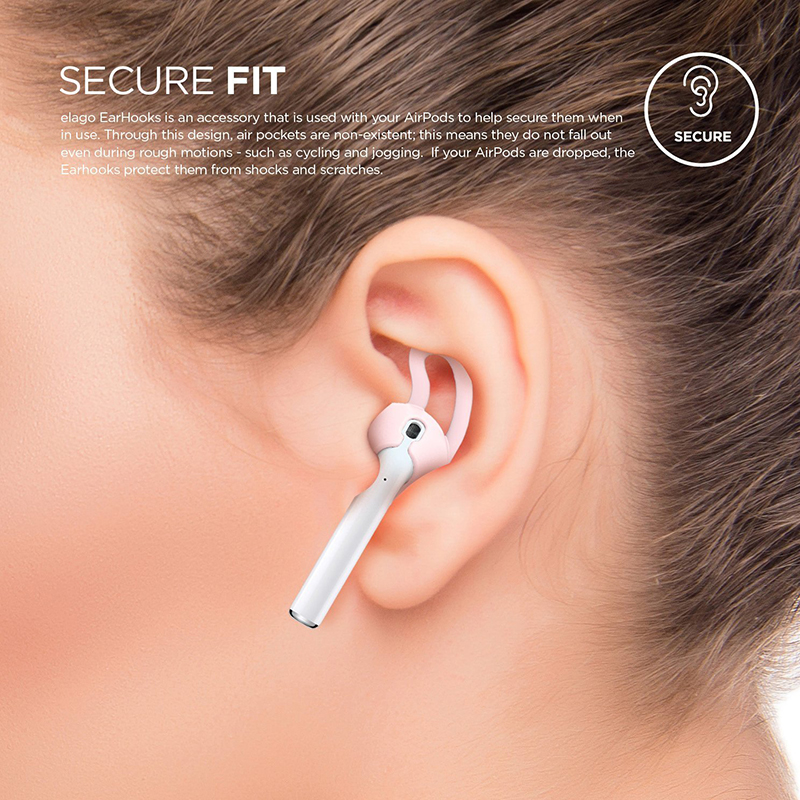 Держатель для наушников Elago Earpads (2 пары) для AirPods розовый
