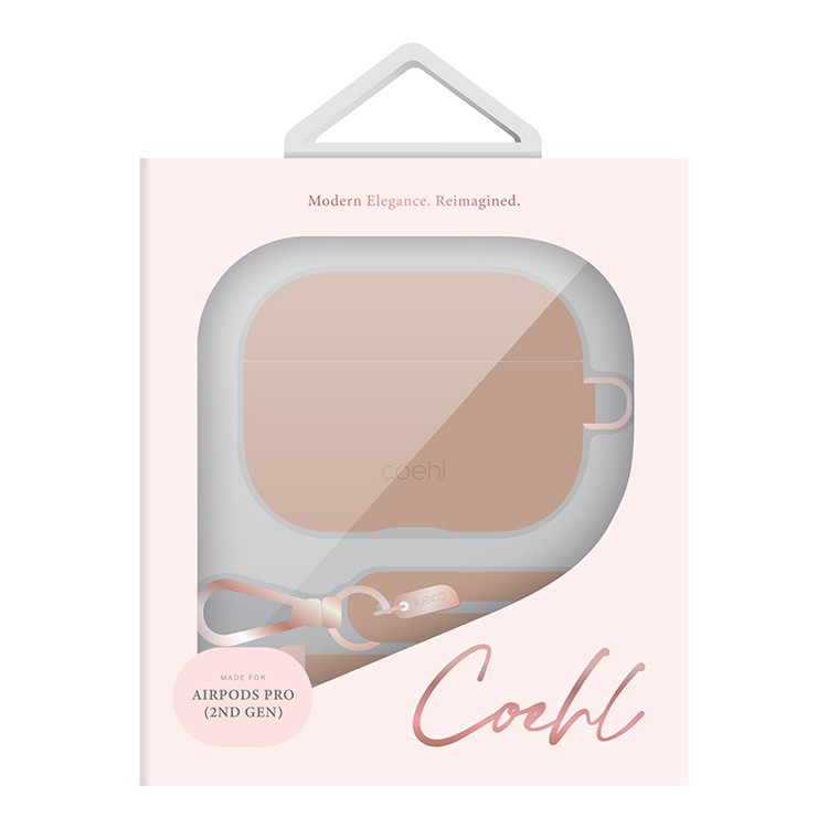 Чехол Uniq COEHL Haven для AirPods Pro 2 (2022) пыльный нюдовый (Dusty Nude)