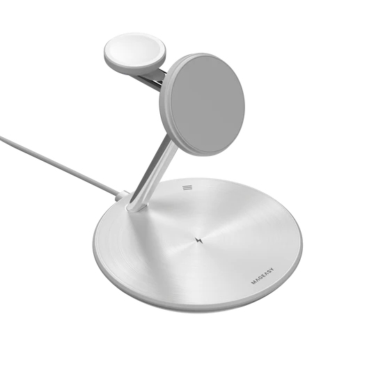 Беспроводное зарядное устройство MAGEASY Power Station Magnetic Wireless белая
