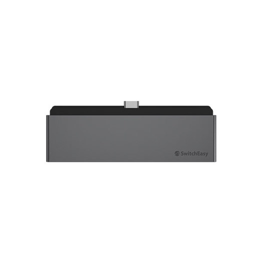 Хаб SwitchEasy SwitchDrive 6 in 1 USB-C HUB USB Type-C / mini jack 3.5 мм / MicroSD / SD / USB / HDMI серый космос (GS-105-202-253-101)