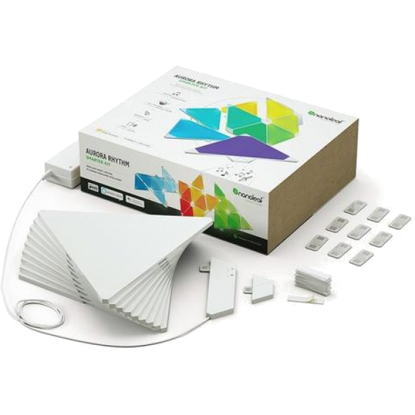 Умная система освещения Nanoleaf Light Panels с модулем Nanoleaf Rhythm (9 панелей)