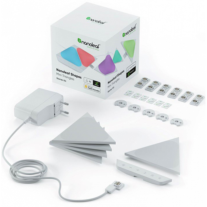 Умная система освещения Nanoleaf Shapes Mini Triangles Starter Kits 5 панелей (NL48-5002TW-5PK)