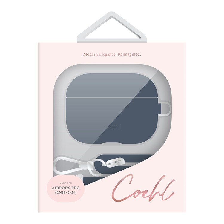 Чехол Uniq COEHL Haven для AirPods Pro 2 (2022) синий сапфир (Sapphire Blue)