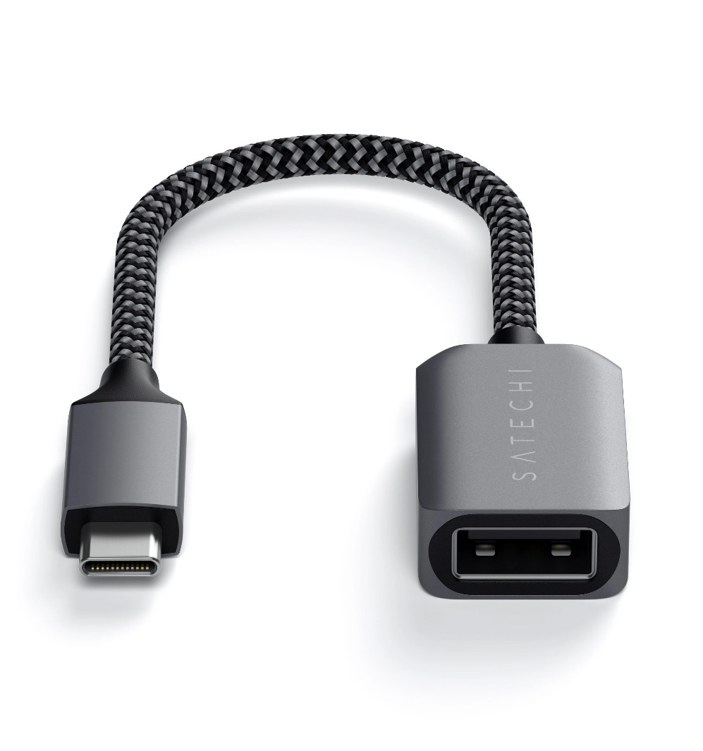 Адаптер Satechi USB-C/USB 3.0 серый космос ST-UCATCM