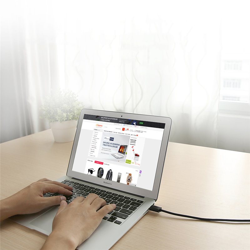Кабель Ugreen US121 USB 2.0 Active Extension Cable (5 метров) чёрный (10319)