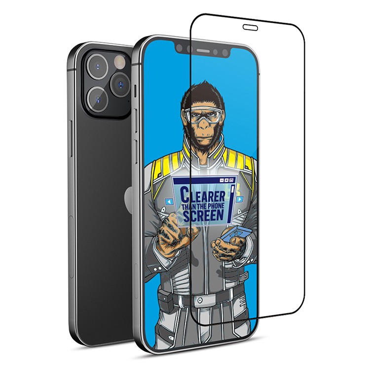 Защитное стекло BlueO Silk Anti-reflective для iPhone 13 Pro Max чёрное (MB26-13-6.7)