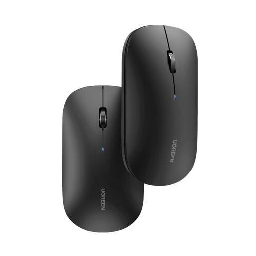 Беспроводная компьютерная мышь UGREEN MU001 (90531) Portable Wireless Mouse чёрная