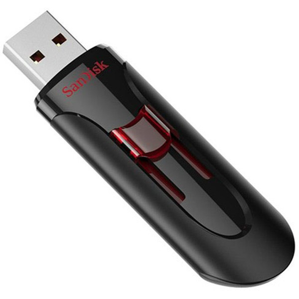 Флеш-накопитель SanDisk CZ600 Cruzer Glide 64 Гб чёрная