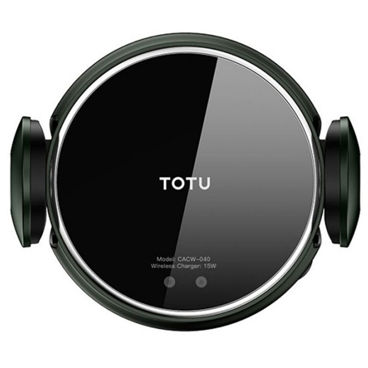 Автодержатель с функцией беспроводной зарядки TOTU Interstellar Series зелёный (CACW-040)