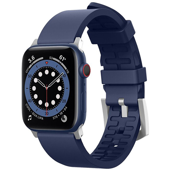 Ремешок Elago Premium Rubber для Apple Watch 42/44/45 мм синий