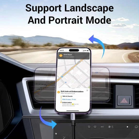 Автомобильный держатель Ugreen LP428 Magsafe & Magnetic Phone Holder (15846)