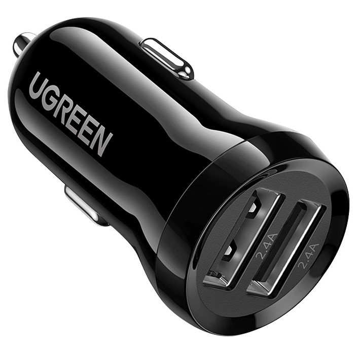 Автомобильное зарядное устройство Ugreen ED018 Dual USB-A 24W Car Charger (50875)