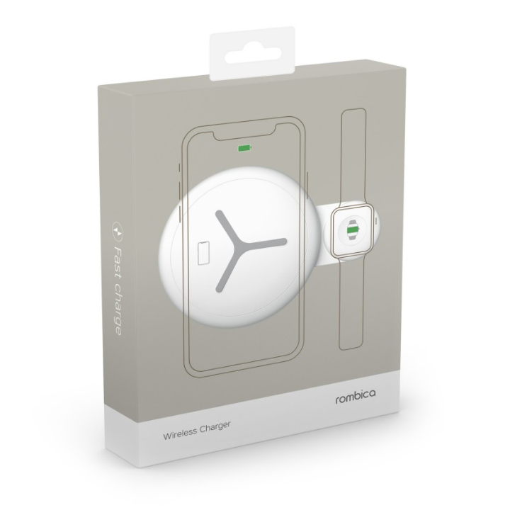 Беспроводное зарядное устройство Rombica NEO QWatch белое 
