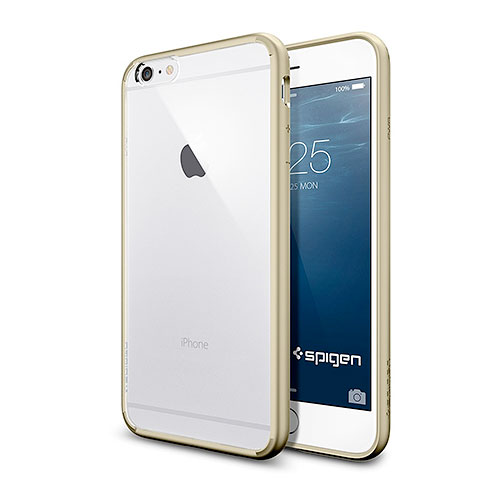 Чехол Spigen Ultra Hybrid для iPhone 6 Plus (5,5") золотой (SGP10895)