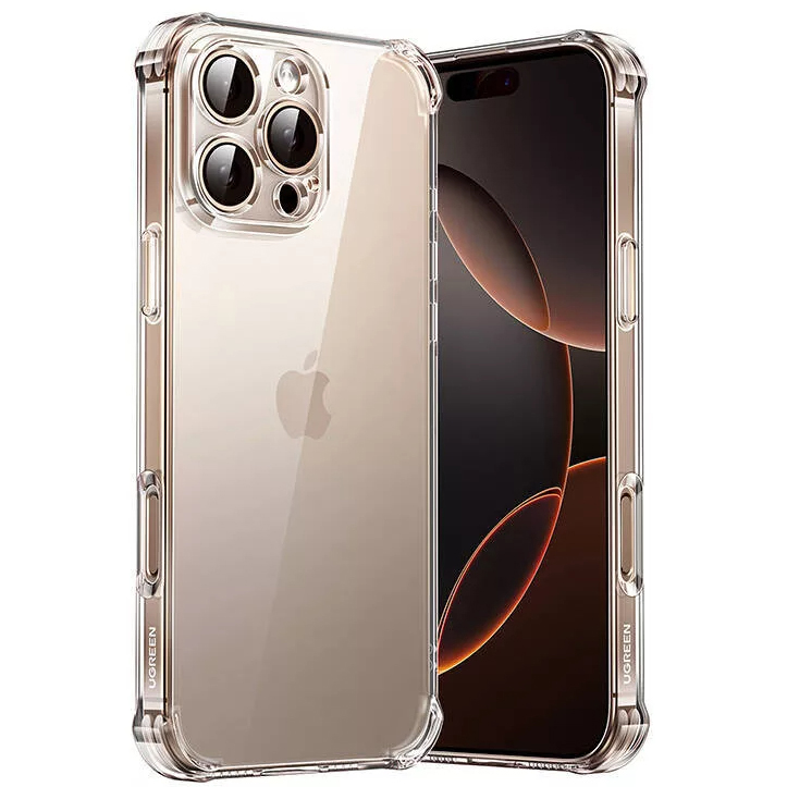Чехол Ugreen CA104 Bright Cushion Protective Case для iPhone 16 Pro Max прозрачный (45916)