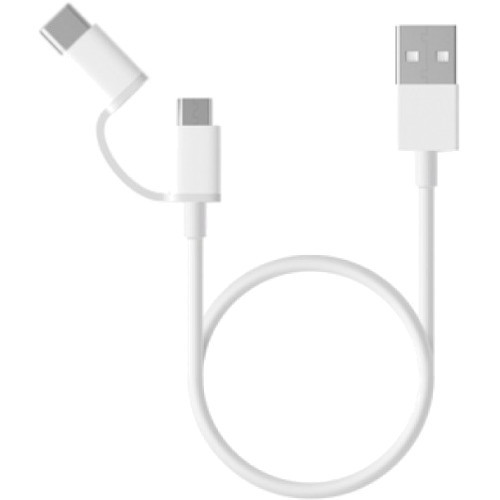 Кабель Xiaomi USB — micro-USB/Type-C (30 см) белый