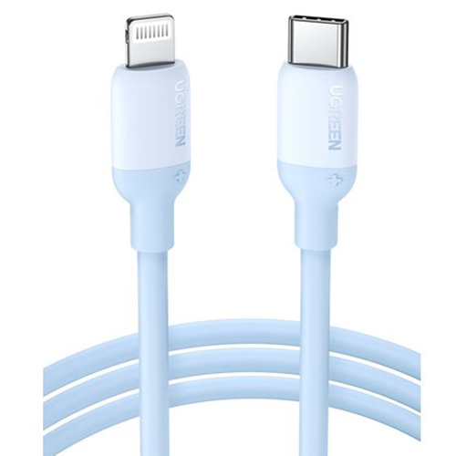 Кабель Ugreen US387 USB-C to Lightning Silicone Cable (1 метр) синий (20313)