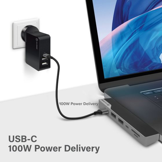 Мульти хаб ALOGIC USB-C Dock Nano Gen 2 серый космос