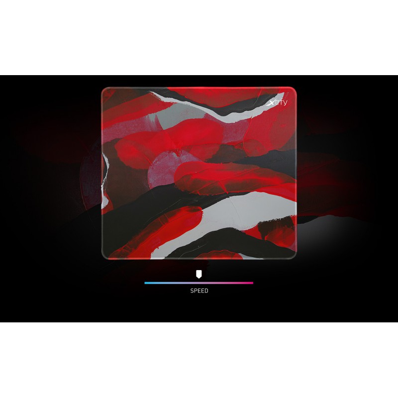 Игровой коврик для мыши Xtrfy GP4 Large Mousepad красный (Abstract Retro)