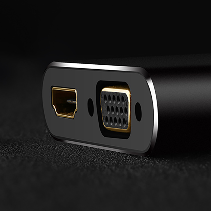 UGREEN MD115 (20422) Mini DisplayPort - HDMI to VGA Converter (4K) чёрный