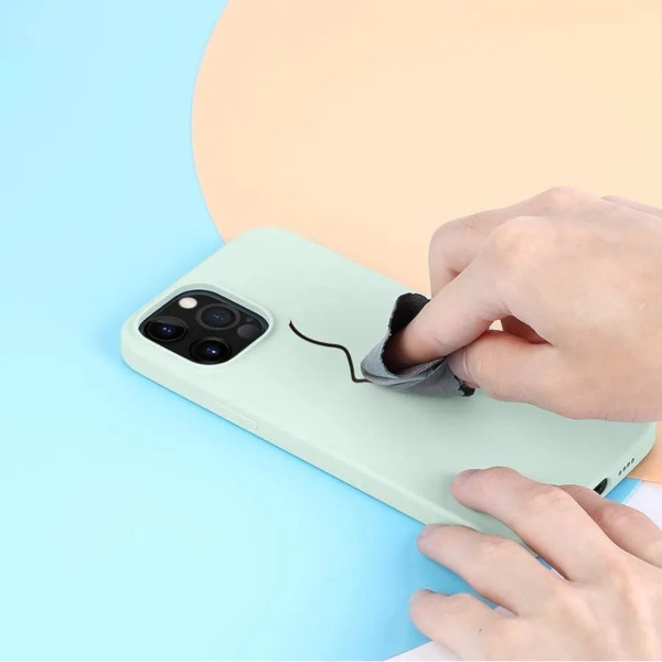 Чехол Memumi MagSafe Crystalloid Series Magnetic Liquid Silicone Case для iPhone 14 Pro розовый