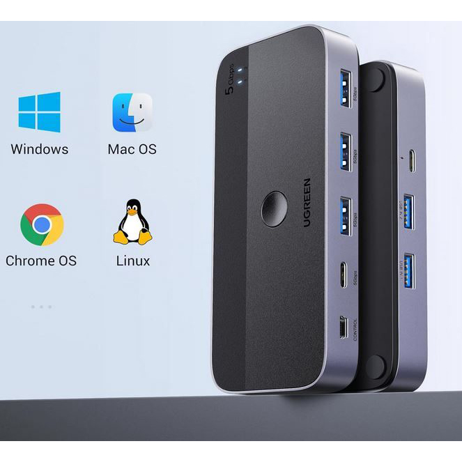 Переключатель Ugreen CM662 USB 3.0 Sharing Switch (15705)