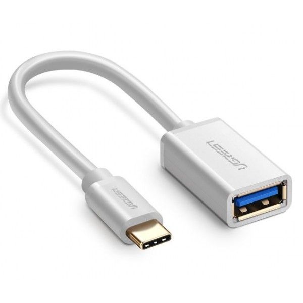 Адаптер UGREEN US154 (30702) USB-C Male to USB 3.0 A Female Cable белый