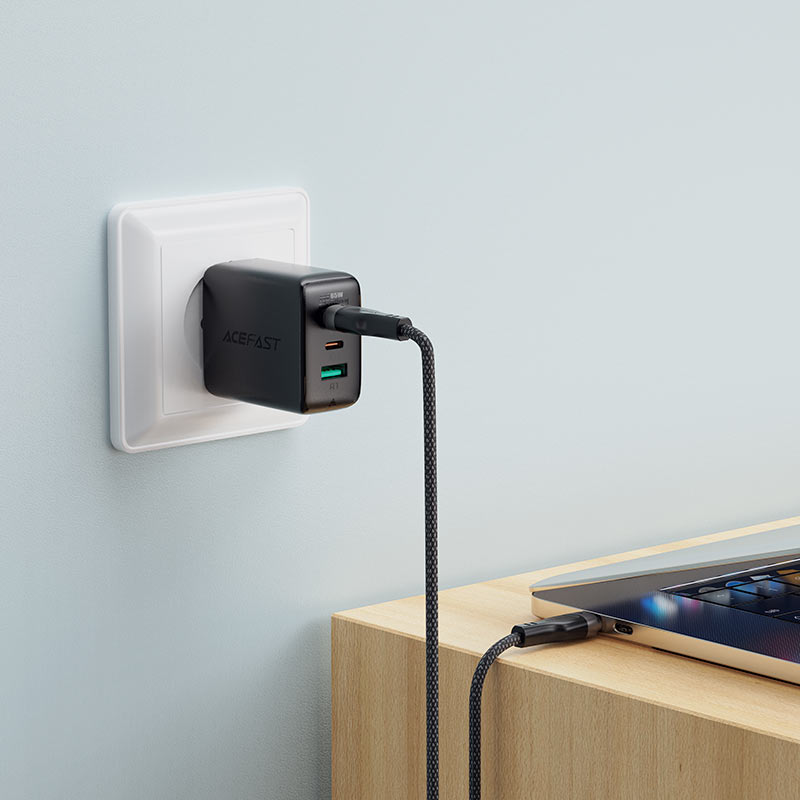 Кабель Acefast магнитный USB-C - USB-C черный (1,2 метра) (C11-03) 