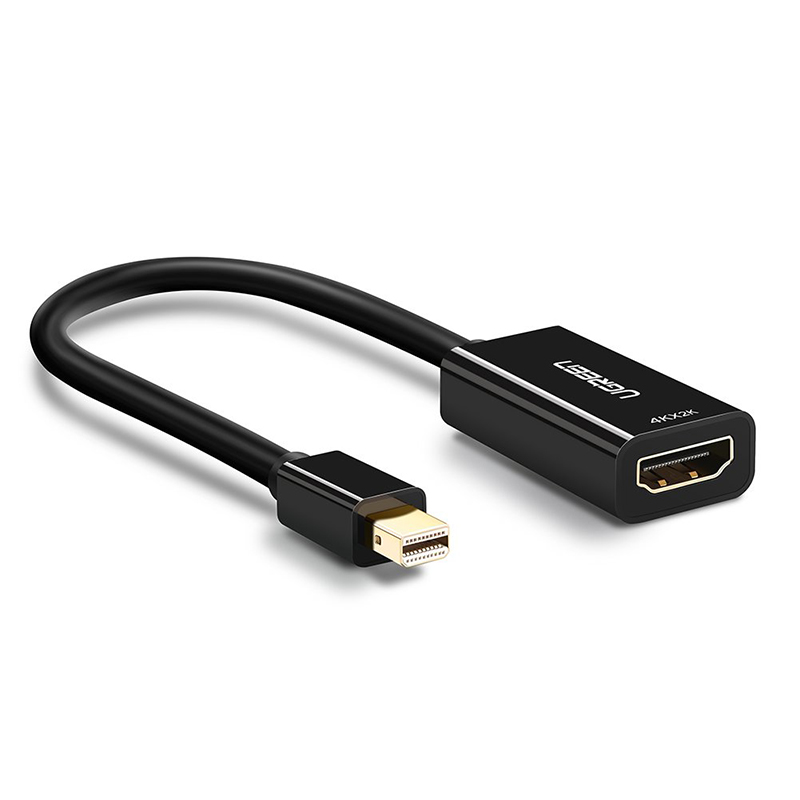Кабель Ugreen MD112 (40360) Mini DP to HDMI Female Converter 4K чёрный