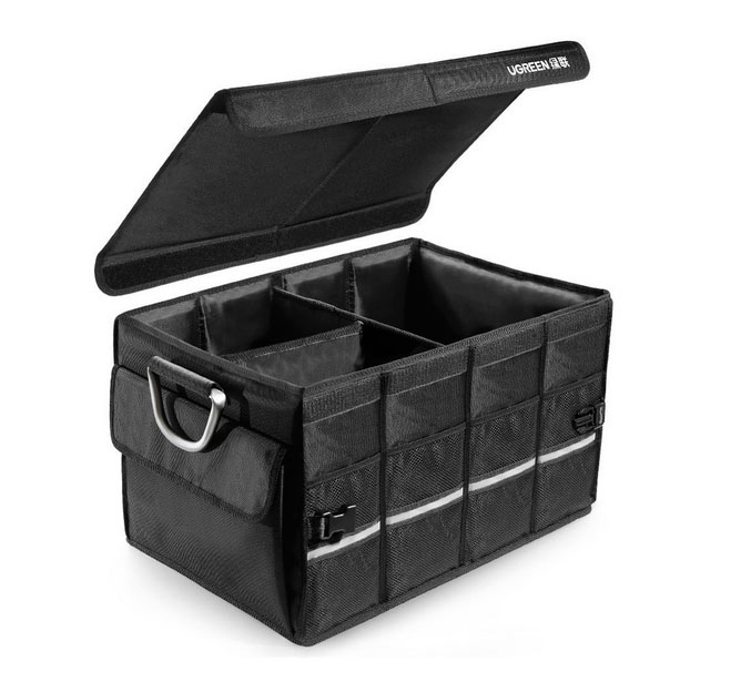 Органайзер UGREEN LP256 Car Trunk 55L Oxford Aluminium Alloy черный