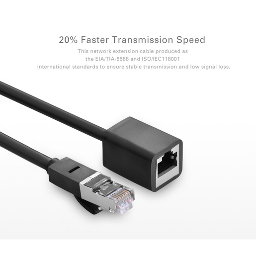Кабель-удлинитель Ugreen NW112 Ethernet RJ45  - 1 м