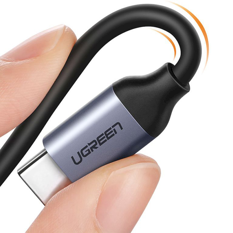 Переходник Ugreen CM231 USB-C to 3.5mm Audio Adapter with PD серый (60164) 