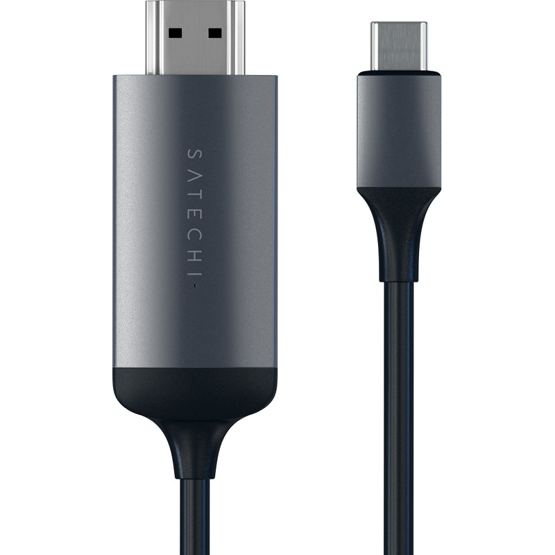 Кабель Satechi USB Type-C to HDMI 4K 60Hz (1,8 метра) ST-CHDMIM серый космос