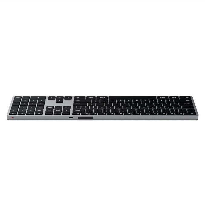 Беспроводная клавиатура Satechi Slim X3 Bluetooth Keyboard-RU. Раскладка - Русская. Цвет- Серый космос