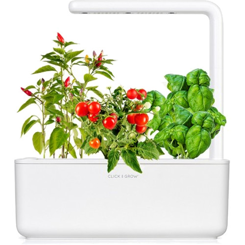 Умный сад Click and Grow Smart Garden 3 Базилик / Томаты Черри / Перец Чили (белая крышка)