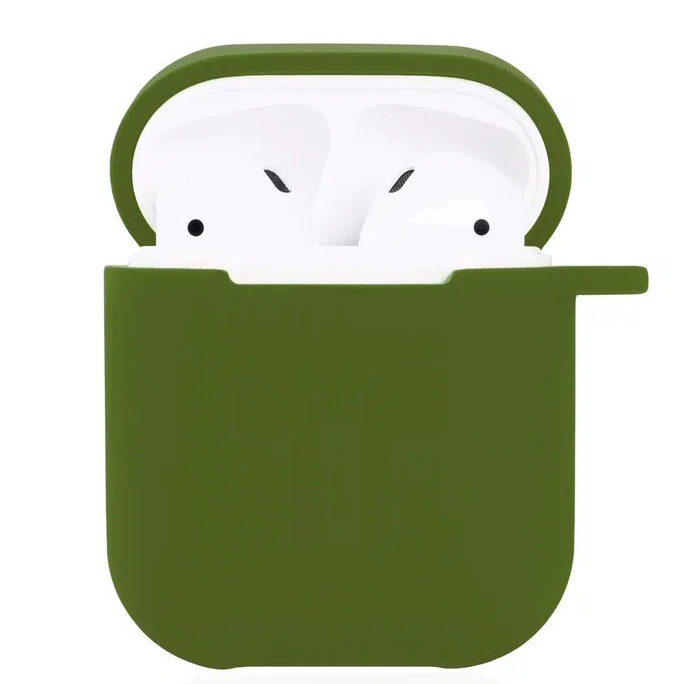 Чехол Guardi Soft Touch Protective Case для Airpods 1/2 хаки