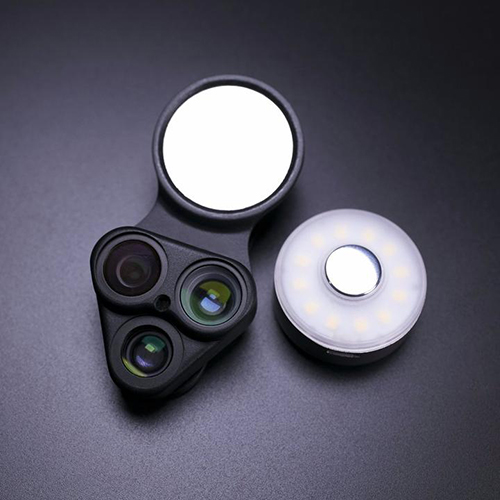 Набор линз ShiftCam RevolCam (wide + macro lens + fisheye) чёрный