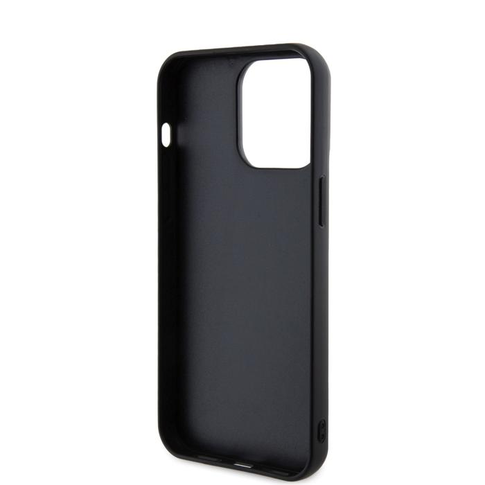 Lagerfeld для iPhone 15 Pro Max чехол 3D Rubber Karl & Choupette Hard Black