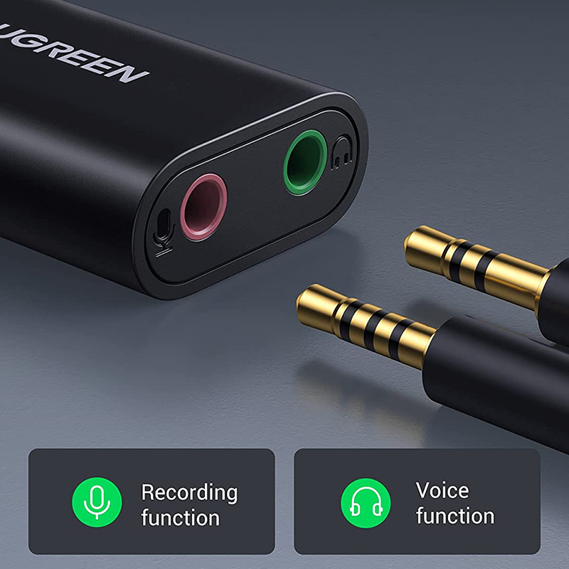 Звуковая карта внешняя Ugreen US205 (30724) USB 2.0