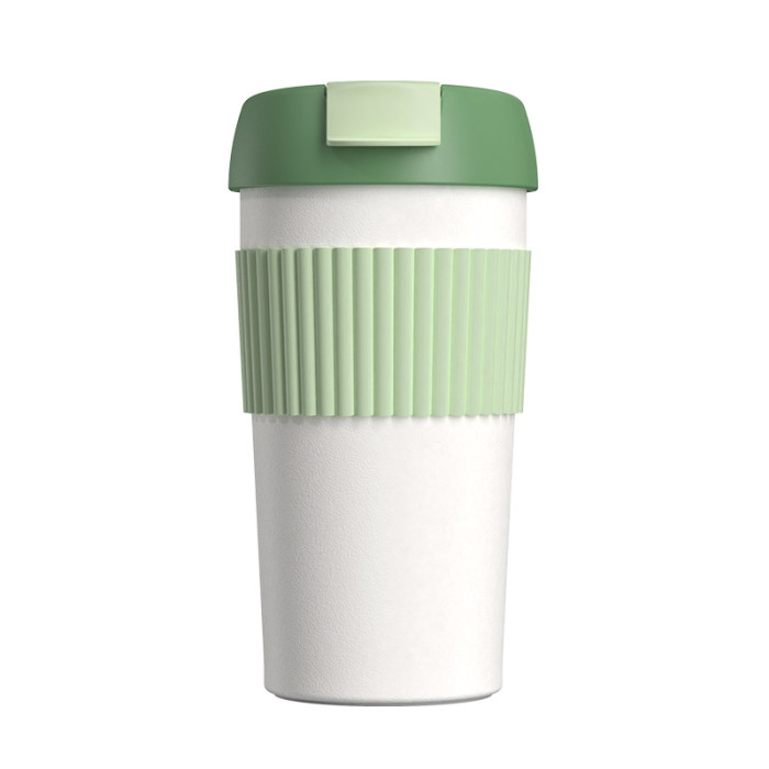 Термостакан-непроливайка KissKissFish Rainbow Vacuum Coffee Tumbler (490 мл) зелёный