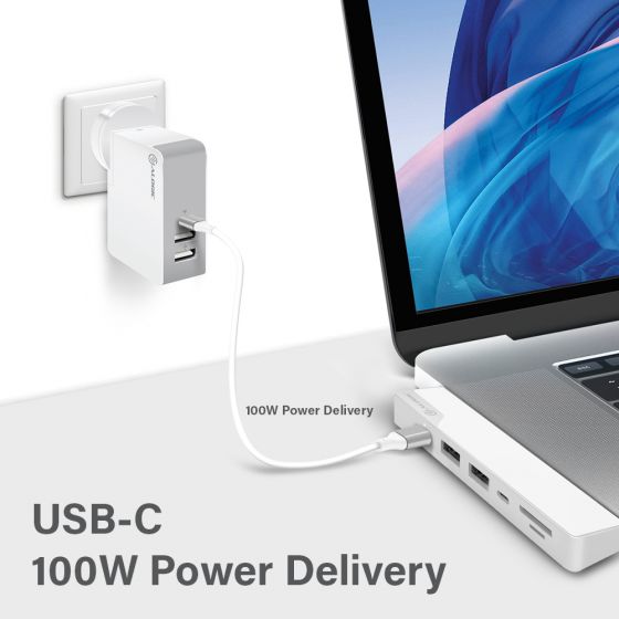 Мульти хаб ALOGIC USB-C Dock Nano Gen 2 серебристый