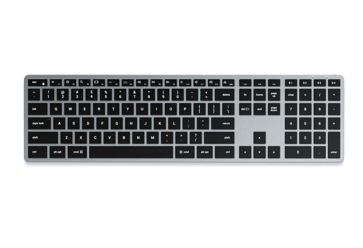Беспроводная клавиатура Satechi Slim X3 Bluetooth Keyboard-RU. Раскладка - Русская. Цвет- Серый космос