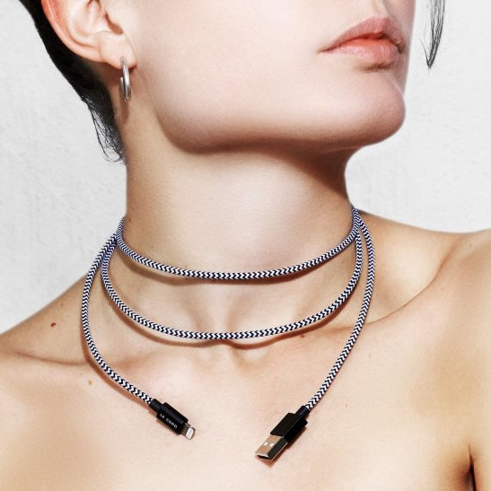 Кабель Le Cord Nylon Lightning MFI (1.2 метра) Eero (Чёрно-белый)