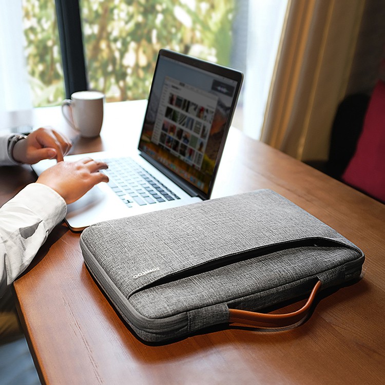 Сумка Tomtoc Defender Laptop Handbag A22 для ноутбуков 15.6" серая (Gray)