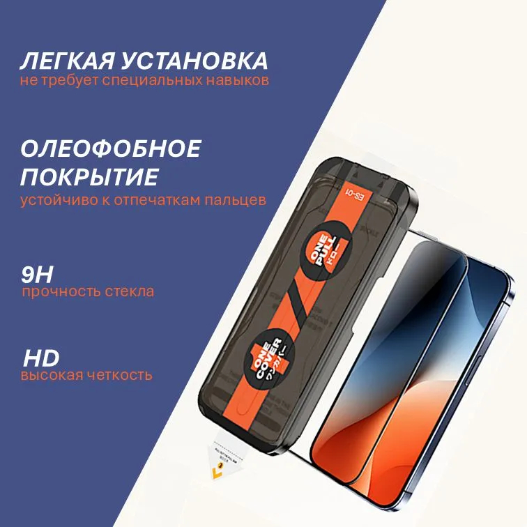 Защитное стекло Remax ES-01 антибликовое для iPhone 16 Pro Max