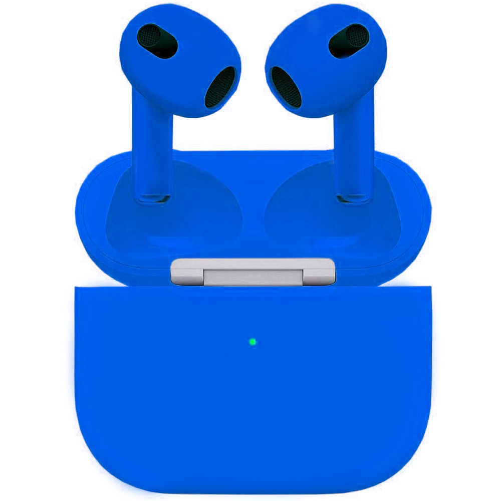 Беспроводные наушники Apple AirPods 3 (3‑го поколения) Custom Edition синие матовые (полная покраска)